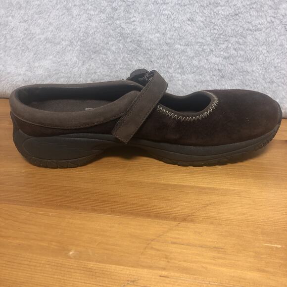 Merrell Encore MJ Leather Espresso Mary Jane Clog Shoes Adjustable Strap Wm 7.5 - Picture 6 of 9